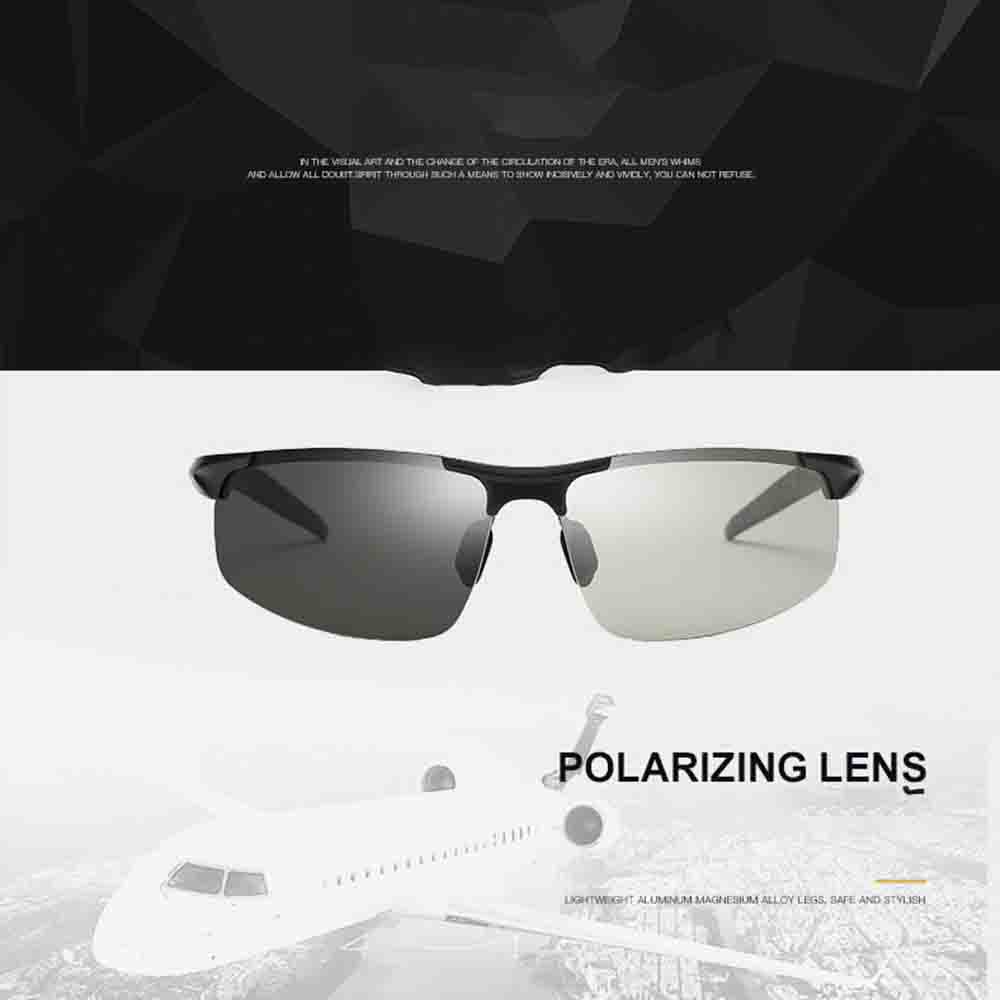 Driving Polarized Sunglasses Men Aluminum Magnesium Frame Sport Sun Glasses Driver Retro Goggles Sunglass UV400 Anti-Glare