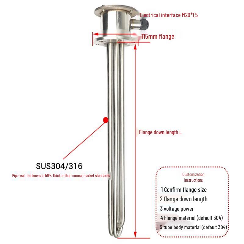 Chuang Yi Ding 115 Flange Thermal Oil Immersion Heater