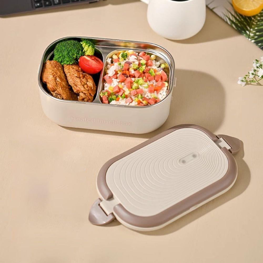 Stainless Steel Constant Temperature Lunch Box UK/EU/US Plug Plug-in Heated Lunch Box  Office