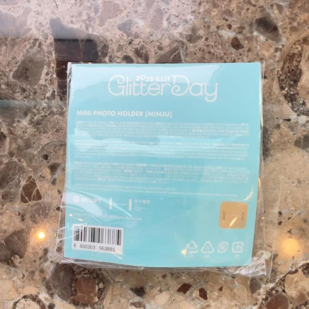 [USED] ILLIT Mini Photo Holder Minju Glitter Day Korean Fan Meeting