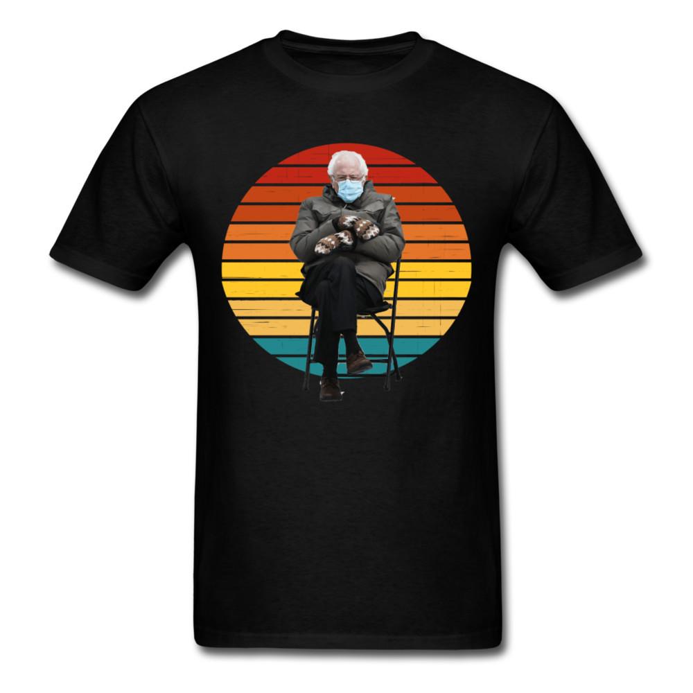 Funny Bernie Mittens Meme Bernie Sanders Cold Inauguration T-Shirt Size S-6XL