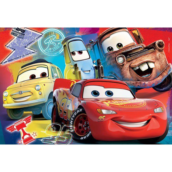 Puzzle MaxiFloor double face - Cars - LISCIANIGIOCHI - 2 x 60 pieces - Des 4 ans