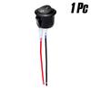 1/4PCs Car Circular Rocker Switches 12V DC Circular Toggle Switch For Motorhomes 2-pin Connector Auto Car Accessories
