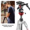 Manfrotto Befree Live Kolfiber Videohuvud Resa Idealisk för Video Fullt Utsträckt Höjd Minimal Höjd Bärväska Ingår T-Stativ Kit, Svart,