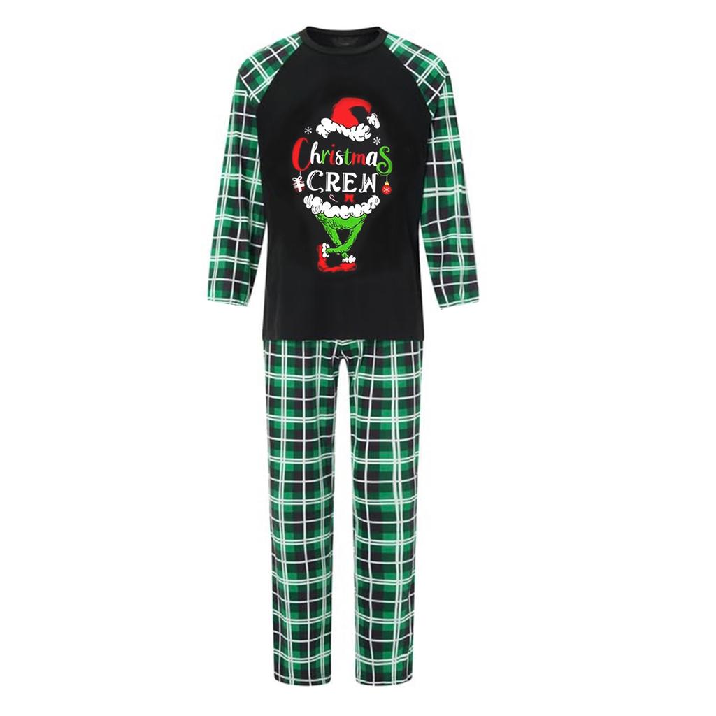 Druck Niedliches Familien-Set Pyjamas, Hauskleidung, Familien-Set Langarm-Oberteil Hosen-Set