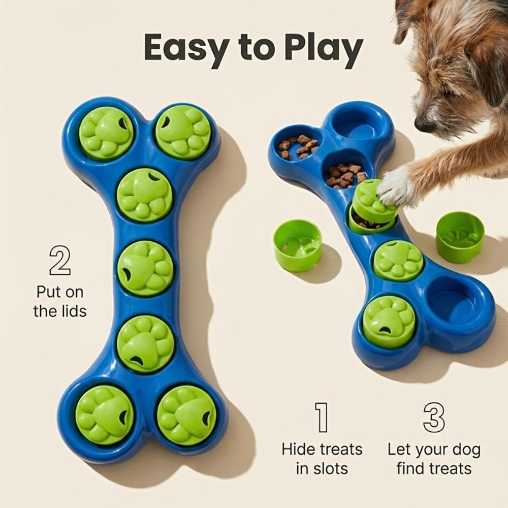 Non-Toxic Interactive Puzzle Feeder Bite-Resistant Dog Food Hiding Bowl Pet Enrichment