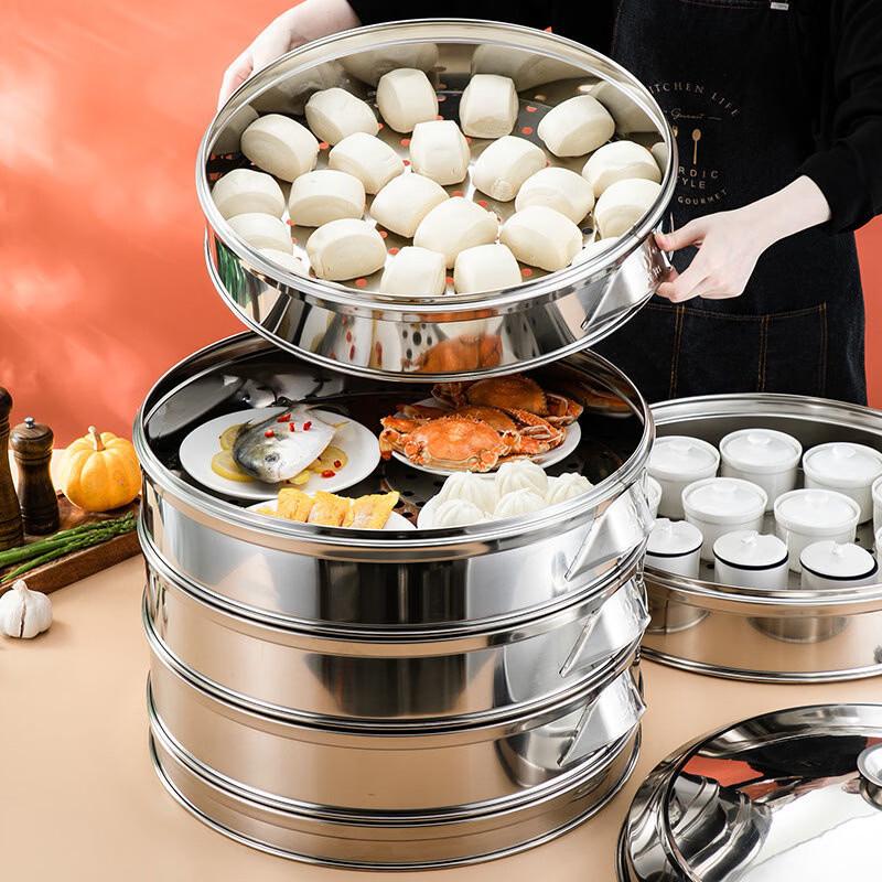 Ren Zhi Da Large Multi-layer Stainless Steel Steamer