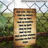 2D Flat, Decorative Sign Vintage "Dear Lord" Rustic Aluminum Wall Art Sign- Inspirational Religious Prayer Plaque Home, Office, Church, Kitchen