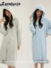 Women's Plush Bathrobe with Hooded Sleepwear for Warm Cozy Comfort