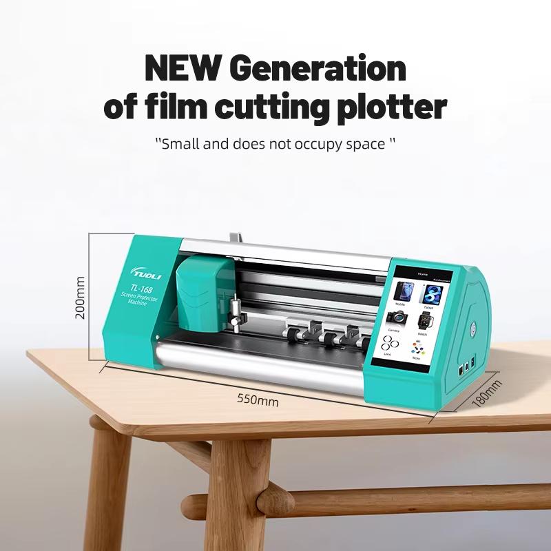 TuoLi Mobile Phone Screen Protector Cutting Machine TPU Hydrogel Film Sheet Plotter Hydrogel Back Skin Cutter Machine tools set