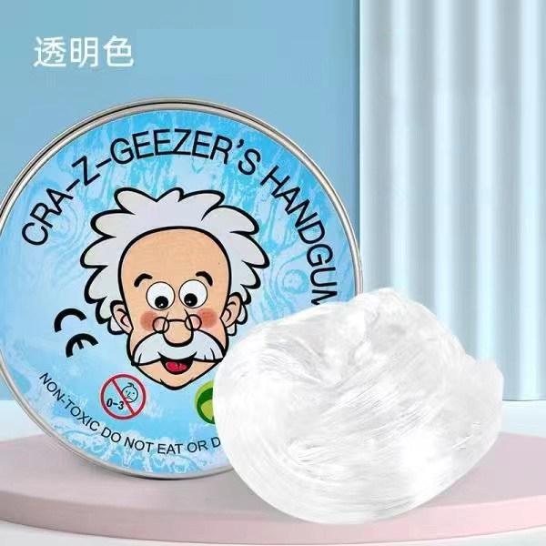 

Lab Putty Crystal Clear Glass (1 Pack) Best Thinking Smart Crazy Stress Putty with Tin, Sensory Bouncing Toy Children Gift Presents прозорий