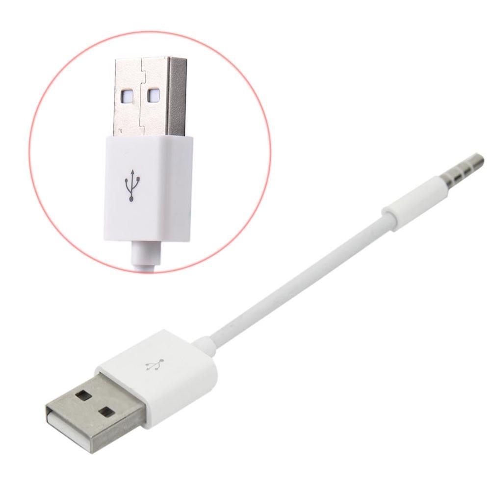 USB Krátká nabíječka Data SYNC kabel 3,5mm jack adaptér Nabíjecí kabel Linka pro Apple Ipod Shuffle 3. 4. 5. 6. 4/5/6 MP3 přehrávač