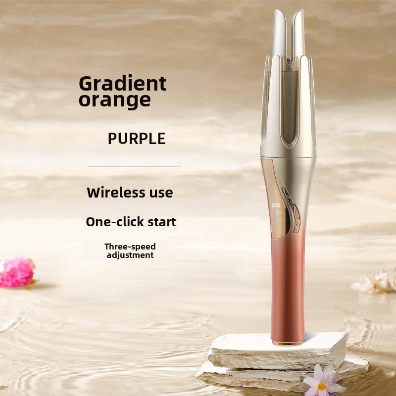 

Wireless Auto-Curling Iron: Portable 32MM Big Wave Lazy Style with Cordless Charging 3.7V 4500 mAh battery