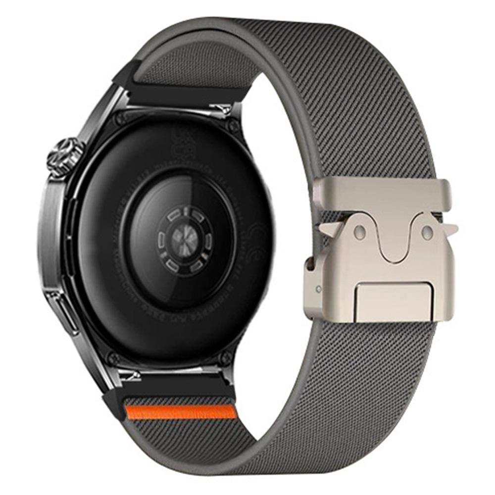 22mm Watch Band For Huawei Watch GT 5 Pro 46mm/GT 5 46mm/GT 4 46mm Elastic Nylon Braided Strap with Bull Head Umbrella Buckle
