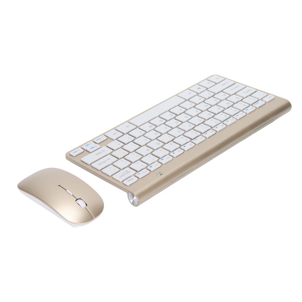 Keyboard Mouse Combo Wireless 2.4G USB Ultraslim Portable Ergonomic Wearproof Keyboard and Mouse for Notebook Computer