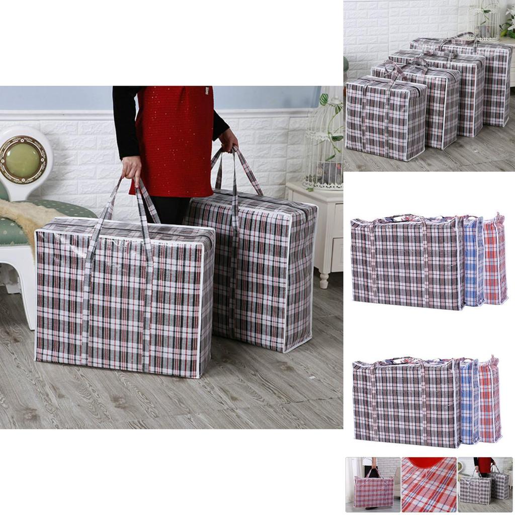 Jumbo Bag Laundry Waterproof Zipper Reusable Strong Storage Travel Organizer Bag