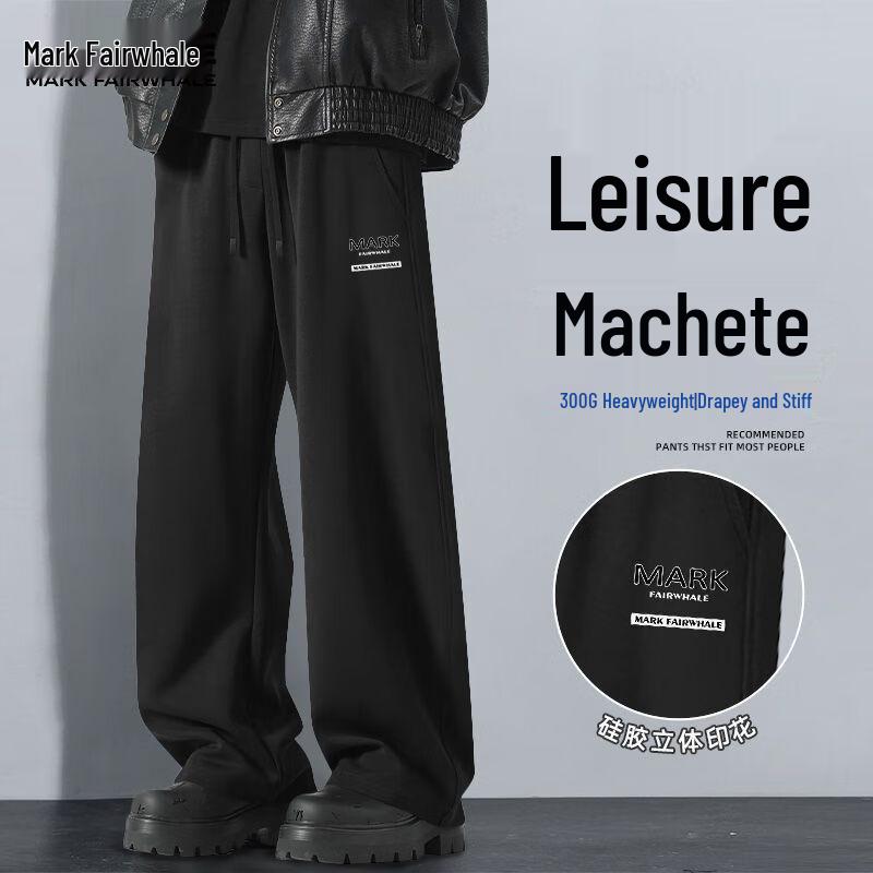 

Mark Fairwhale Men s Heavyweight Loose Wide-Leg Pants XL