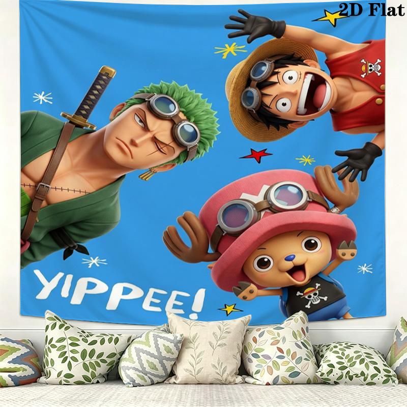 One Piece Umělecká Nástěnná Tapiserie Estetická Nástěnná Závěsná Tiskovaná Látková Přikrývka Dekorativní Tapiserie Pro Ložnici Obývací Pokoj Domácí Dekorace