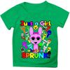Just A Girl Who Loves Sprunki Tshirt Girls Cartoon Short Sleeve Summer Fashion Kids Clothes Baby Boys Incredibox Game T Shirts