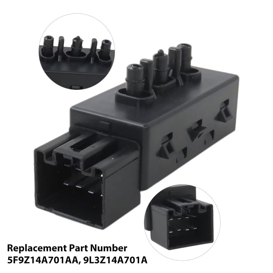 9L3T-14B709-AA,5F9Z-14A701-AA Black Driver Left Power Seat Control Switch 6 Way for 2005-2018 Ford F150 F250 Mustang Explorer