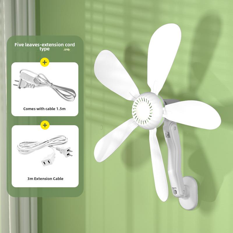 Yangzi Wall-Mounted Fan: Small Electric Fan for Home, Dorm, and Kitchen, No Drilling Required