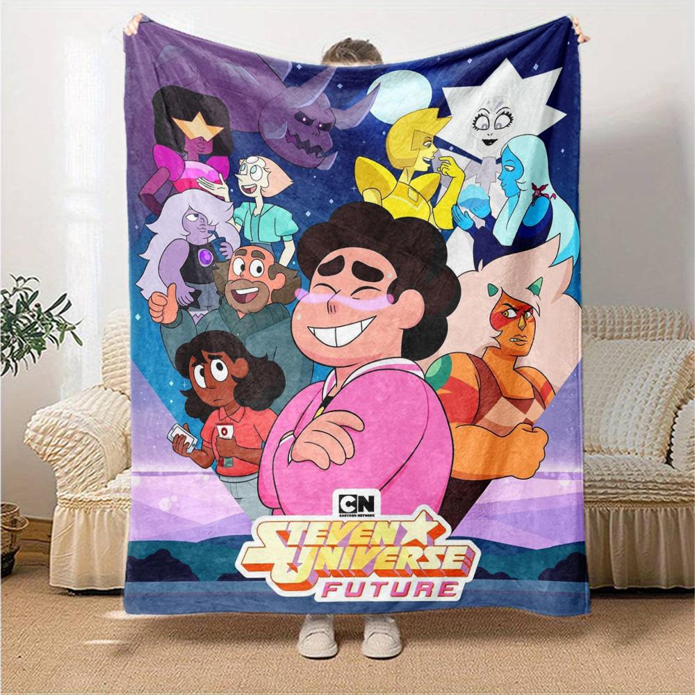Steven Universo Print Flannel Blanket High Quality Warm Comfortable Cover for All Seasons Perfect for Gifts Home Decor