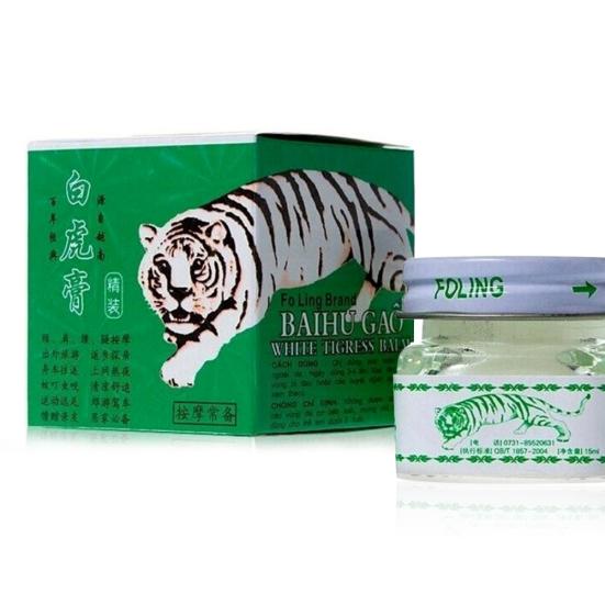 15g Vietnam White Tiger Balm for Headache Toothache Stomachache Cold Dizziness