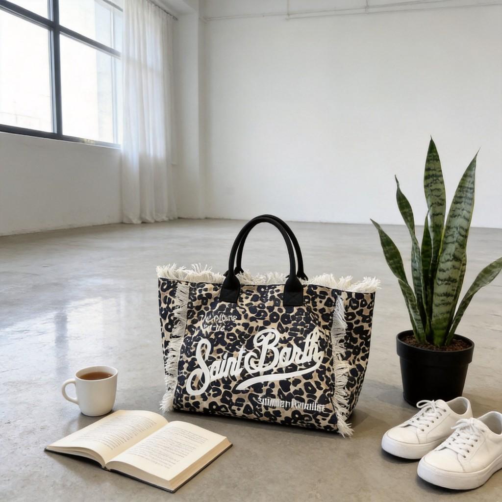 Street Style Leopard Print Tote Bag For Women With Large Capacity And Inner Phone Pocket