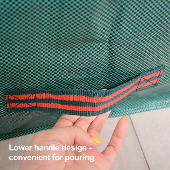 Leaf Bag Collapsible Large Capacity Heavy Duty Leaf Collector with Reinforced Handles Garden Trash Bag for Leaves Twigs