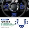 Suede Steering Wheel Button Cover for Mini Cooper Clubman R55 R57 Hardtop R56 Interior Accessories