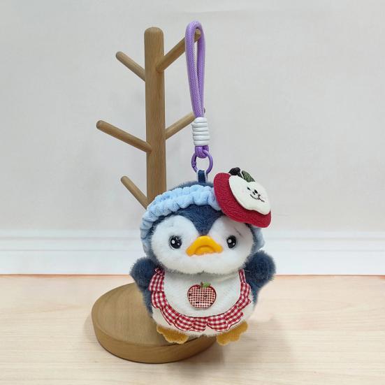 Mini Penguin Keychain Toy Stuffed Plush Animal Pendant Boys Girls Hanging Ornament Bags Phones Cars Versatile Decoration