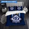 3PCS Dynamo Moscow Football Club Bedding Set 2D Printing (Includes 1 Duvet Cover + 2 Pillowcases Coreless), Bedroom decor,Fan gift