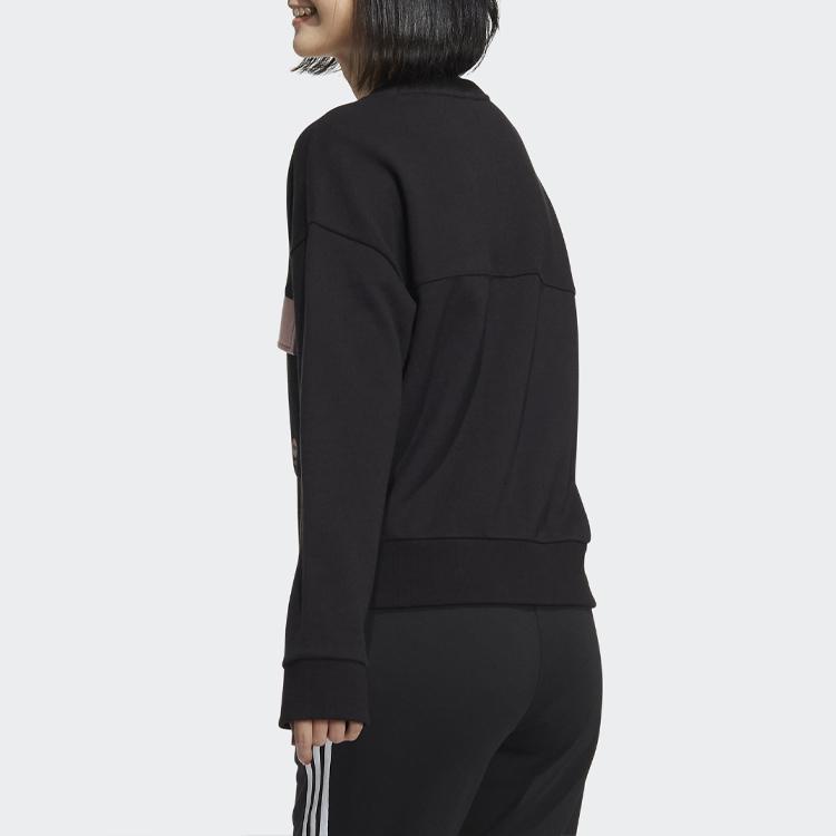 Adidas Neo W Gsg Cb Sweat Color Block Crewneck Pullover Women Sweatshirts Black HM7405