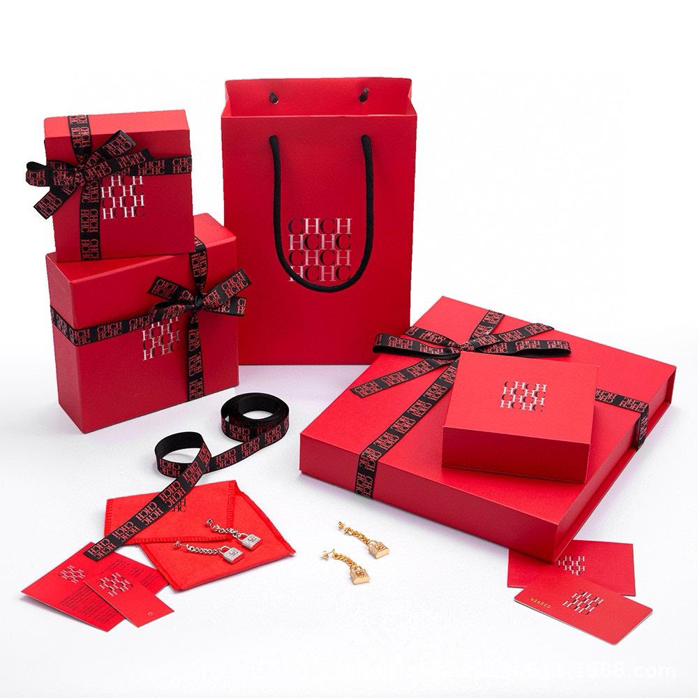 CHHC Luxury Women's Earrings with Lock Design in Gift Box