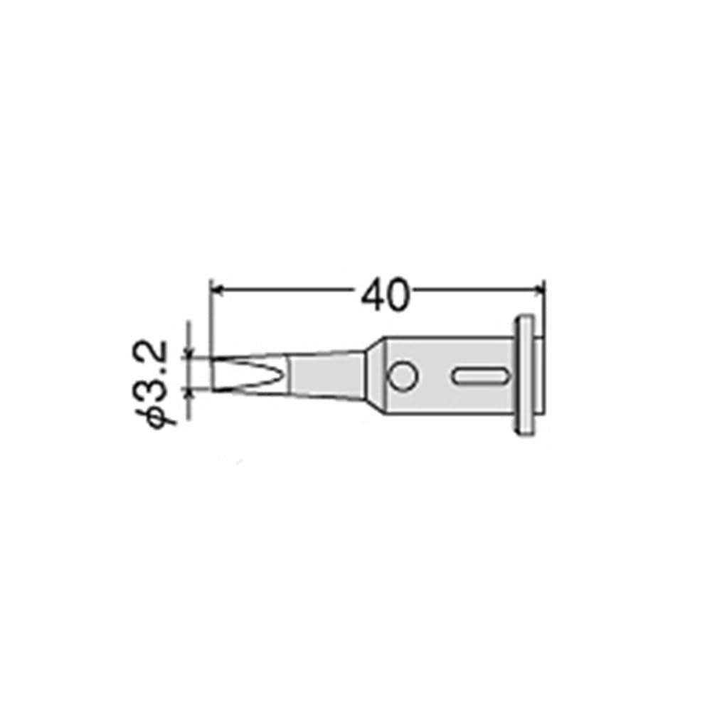 goot Replacement Soldering Iron Tip 3.2D Type for GP-501 Gas Soldering Iron GP-501RT-3.2D