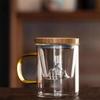 High Borosilicate Glass Tea Cups With Cover Water Cup Originality Water Separate  for Household