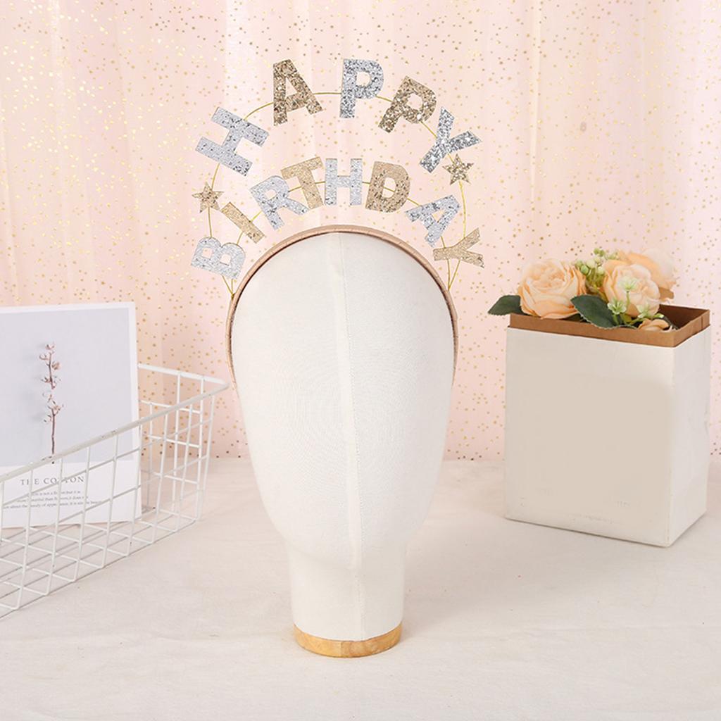 Birthday Party Crown Birthday Hair Hoop Happy Birthday Headband Birthday Party Hair Band Tiara Photography Props