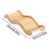 Hamster Ramp Climbing Wood Ladder for Hamster Creative Hamster Climbing Ladder Wooden Climbing Toy and Bridge Cage Decor