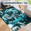 Custom Text Printed Rug Erling Haaland Non Slip Floor Carpet For Home Room Decor