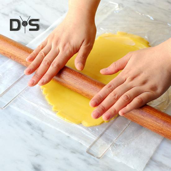 2 szt. Taśma do ciasta odporna na odkształcenia Food Grade Trwała miarka do pomiaru grubości ciasta