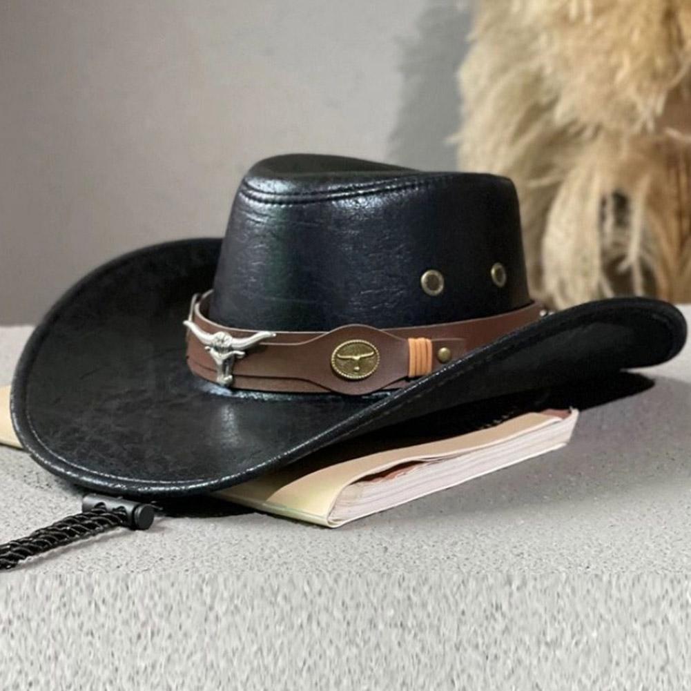 Classic Western Cowboy Hat Rivet Gentleman Costume Cosplay Cap Ornament Multipurpose Household Supplies For Outdoor Traveling