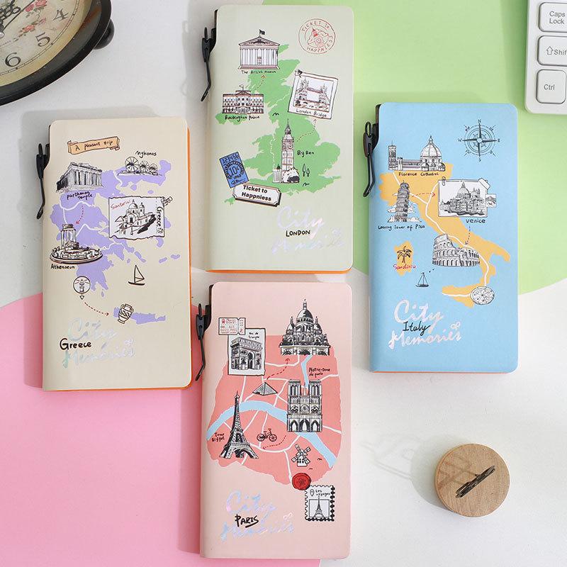 Travel Pen Holder Mini Portable Pocket-Sized Handy Book Soft-Cover Business Journal Gift Notepad (Black,None)