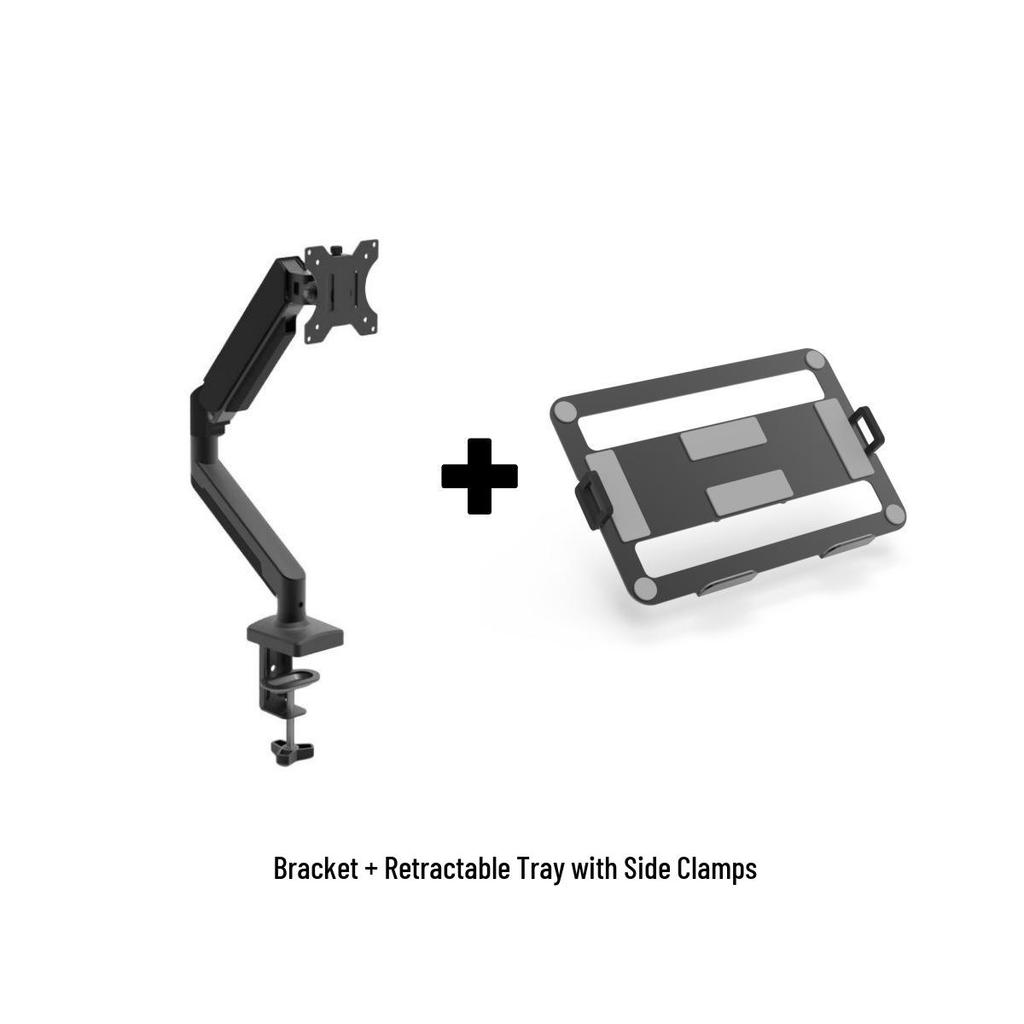 Universal Laptop Floating Arm Stand - Aluminum Gas Spring Mount