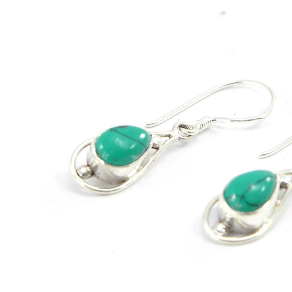 Les Trésors De Lily [I2813] - Silberohrringe 'Hatari' türkis