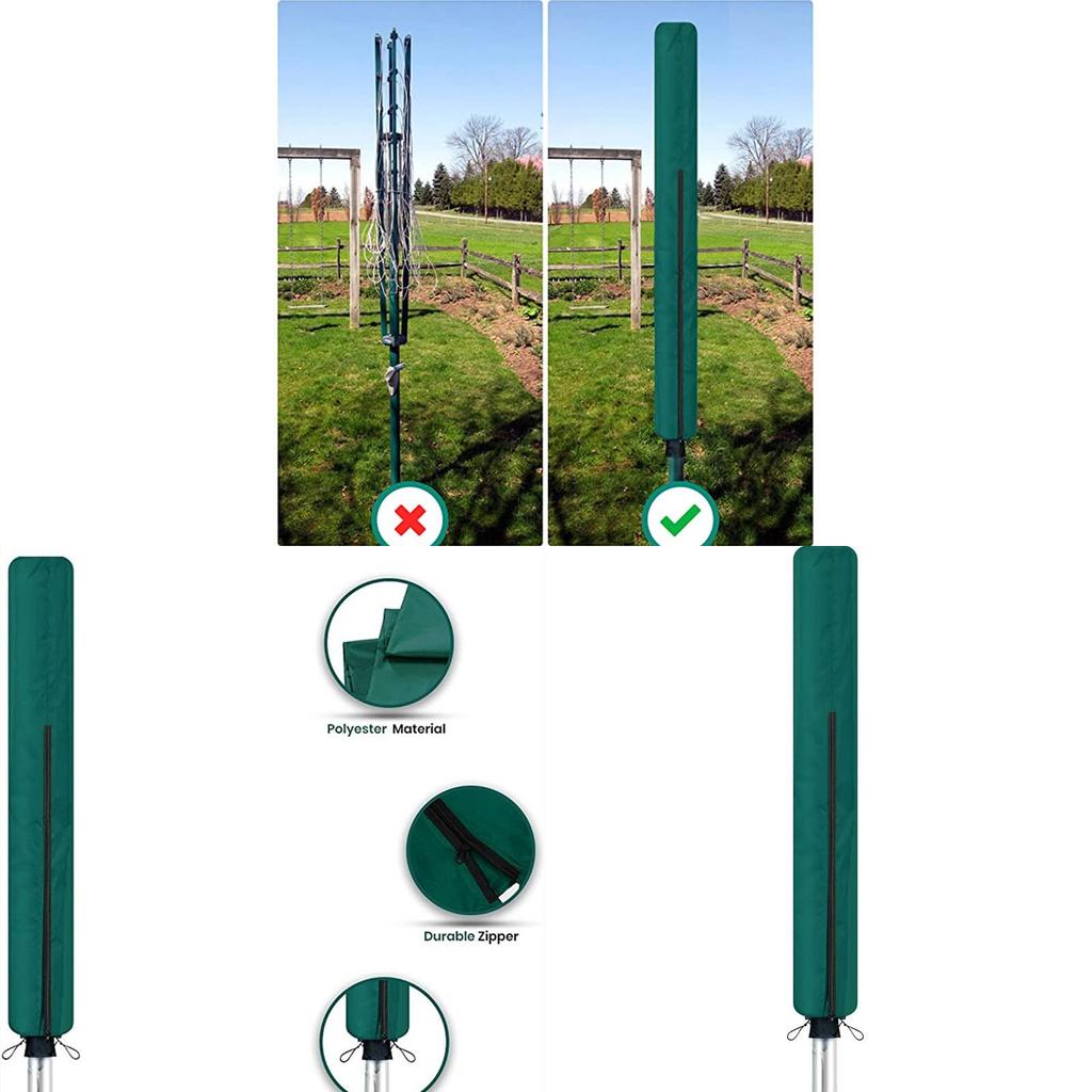 Funda Impermeable y a Prueba de Polvo para Tendedero Giratorio de Exterior Para Uso en Jardín y Patio