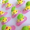 Artistic 3D Hand Crochet Baby Hair Accessory Soft Knitting Hairpin Lightweight Vibrant Color Headwear for Infants