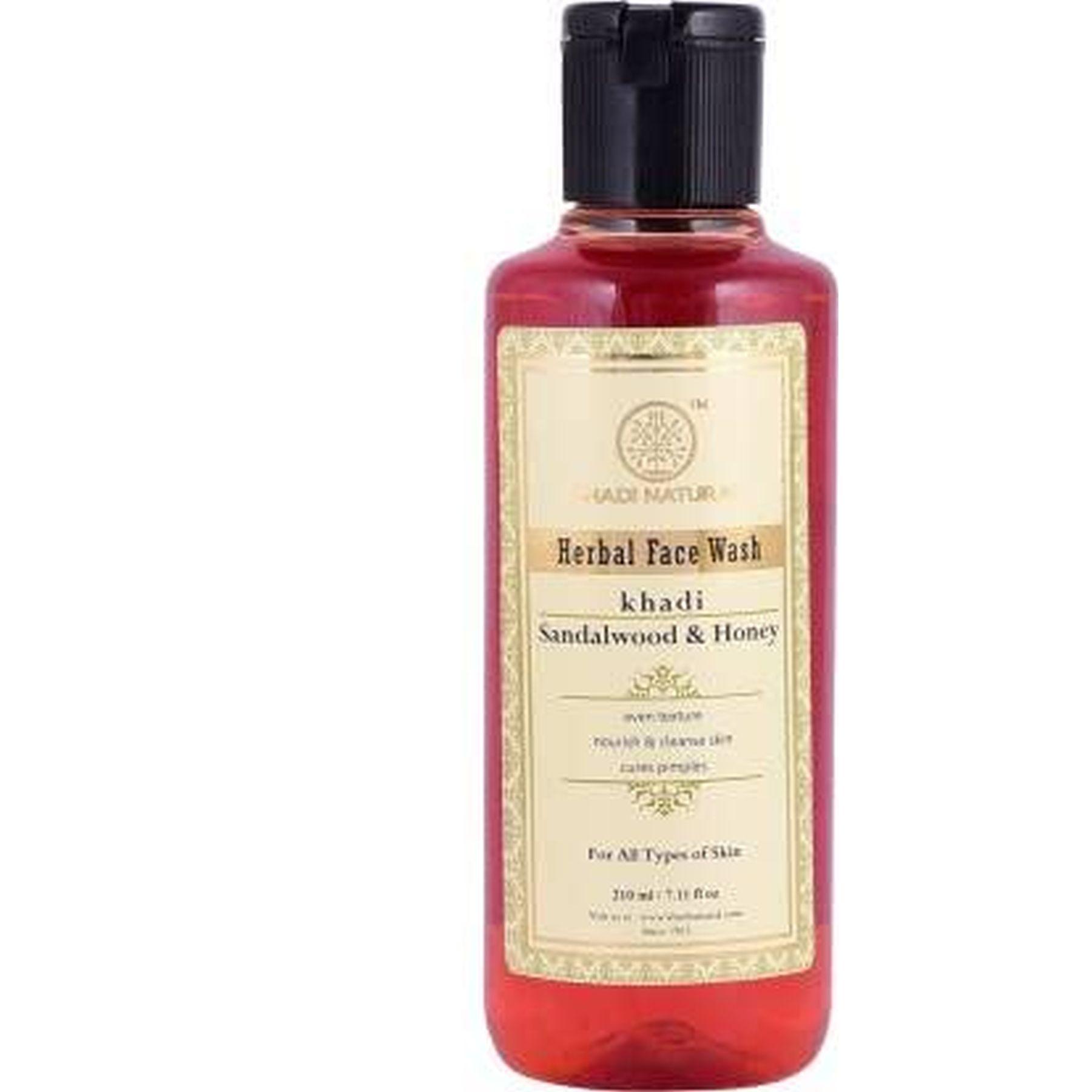 

Натуральный травяной гель для умывания Khadi Sandalwood & Honey, 210ML