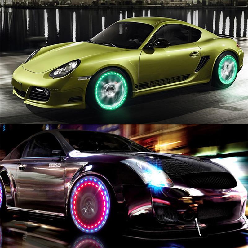 Buy Car Automatic Wheel Light Tire Solar Led Decorative Light Solar ...