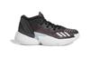 adidas D.O.N. Issue #4 Abrasion Resistant Mid Top Children's Basketball Shoes Black White Children Aged 3 7 Years Old GW9014