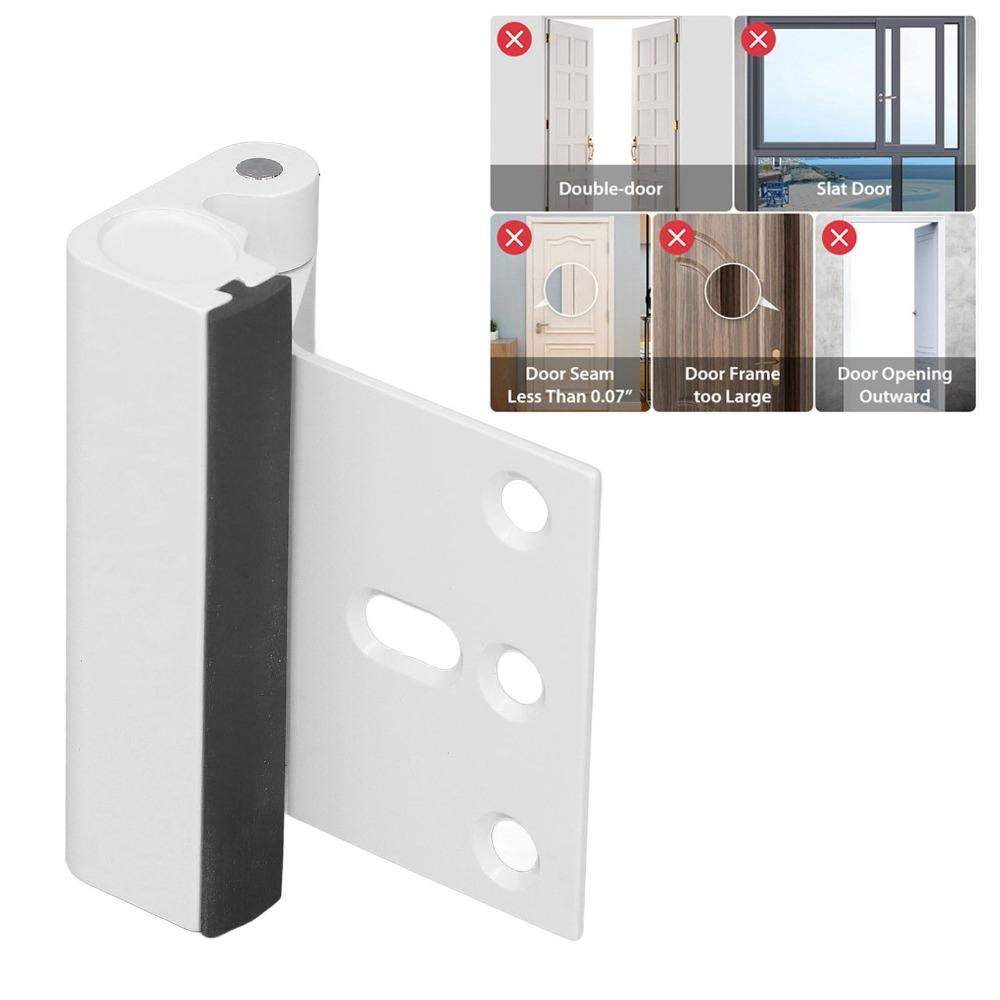 2pcs Aluminium Alloy Door Reinforcement Lock 800 Lbs Withstand Home Door Lock Home Security